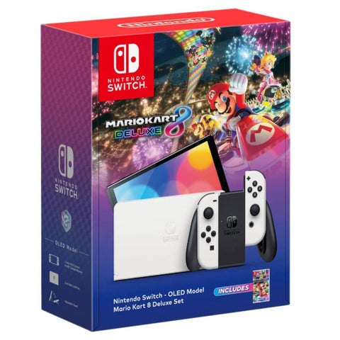 Nintendo Switch Console OLED White Mario Kart 8 Deluxe Bundle (Asia)