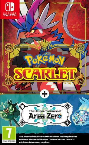 Pokemon Scarlet + The Hidden Treasure of Area Zero DLC (Nintendo Switch)